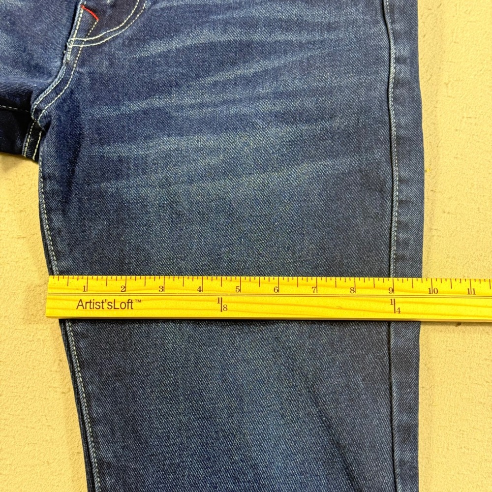 True Religion Rocco Relaxed Skinny Jeans Mens 30 Indigo Blue Denim Stretch - Picture 10 of 16